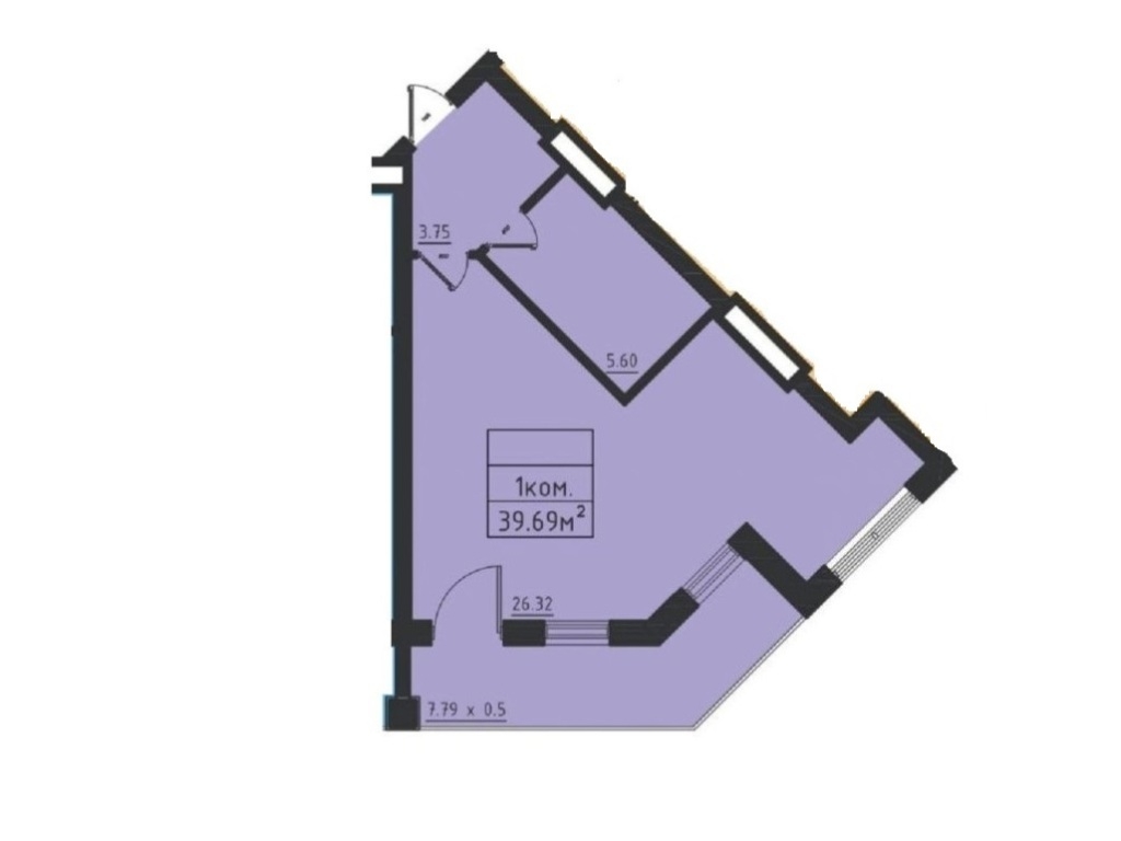 продажа однокомнатной квартиры номер A-173360 в Киевском районе, фото номер 12